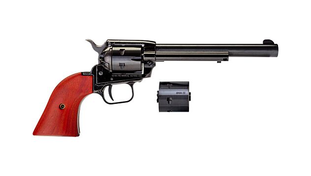 HERITAGE 22LR/WMR COMBO 6.5" BLUED COCOBOLO GRIPS